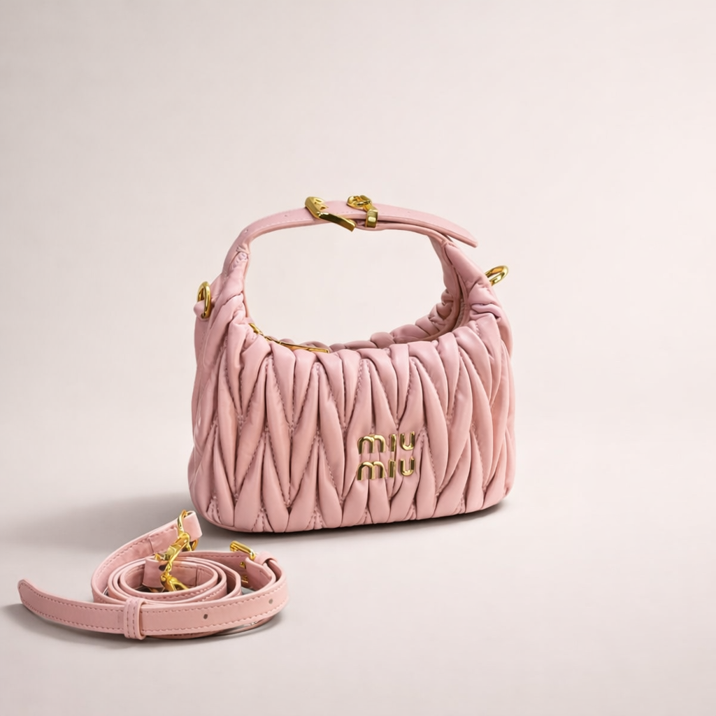Miu Miu Matelassé Handbag – Pink Edition