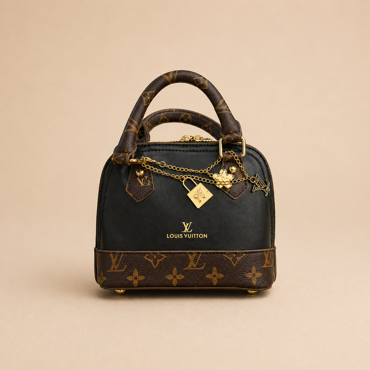 Louis Vuitton Alma Monogram Black - Handbag - High Copy