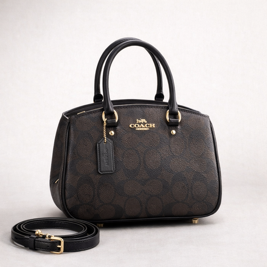 Coach Signature Satchel – Brown Monogram Edition