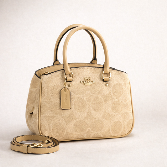 Coach Signature Satchel – Beige Edition
