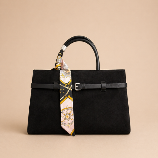YSL Structured Black - Handbag - High Copy
