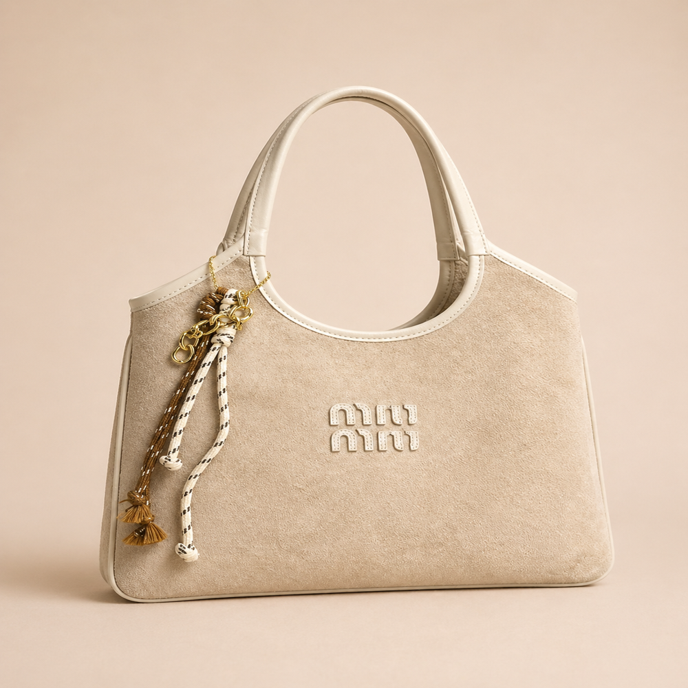 Miu Miu Suede Beige - Tote Bag - High Copy